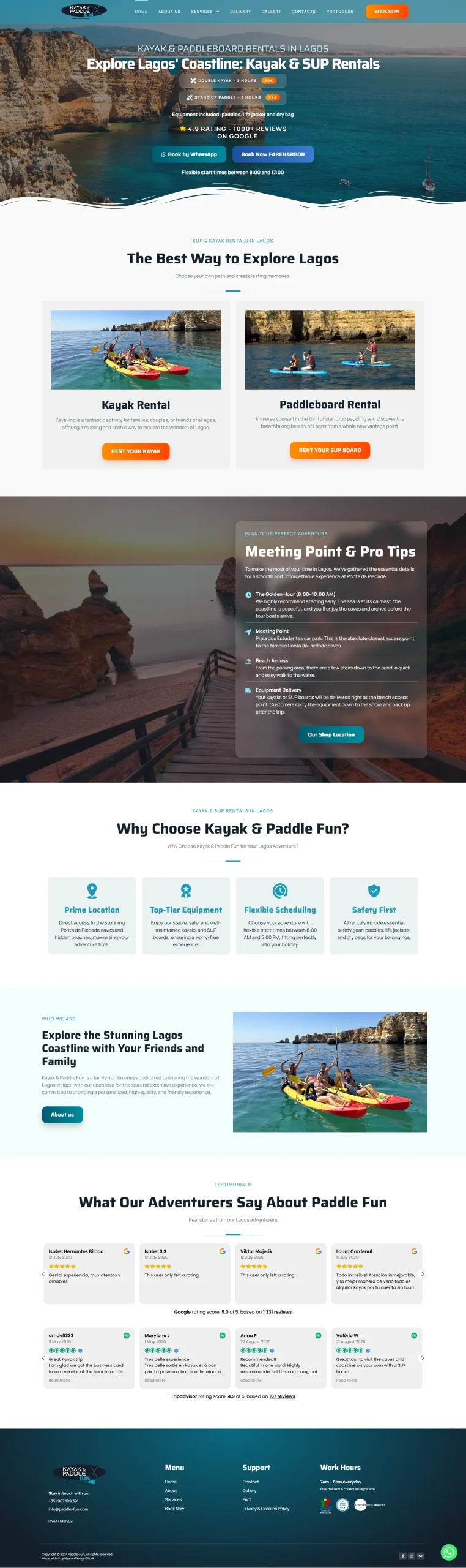 Website Paddle Fun